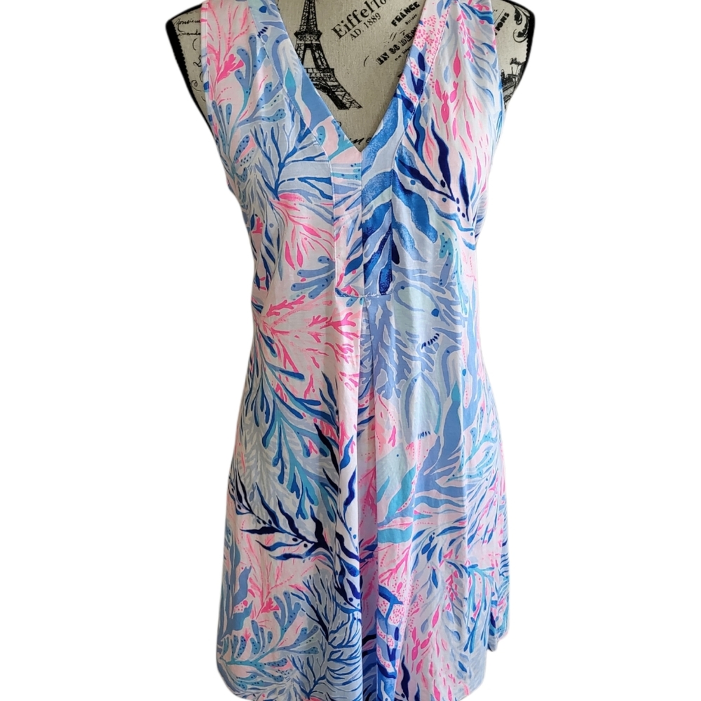 Lilly Pulitzer Blue and Pink Mini Dress